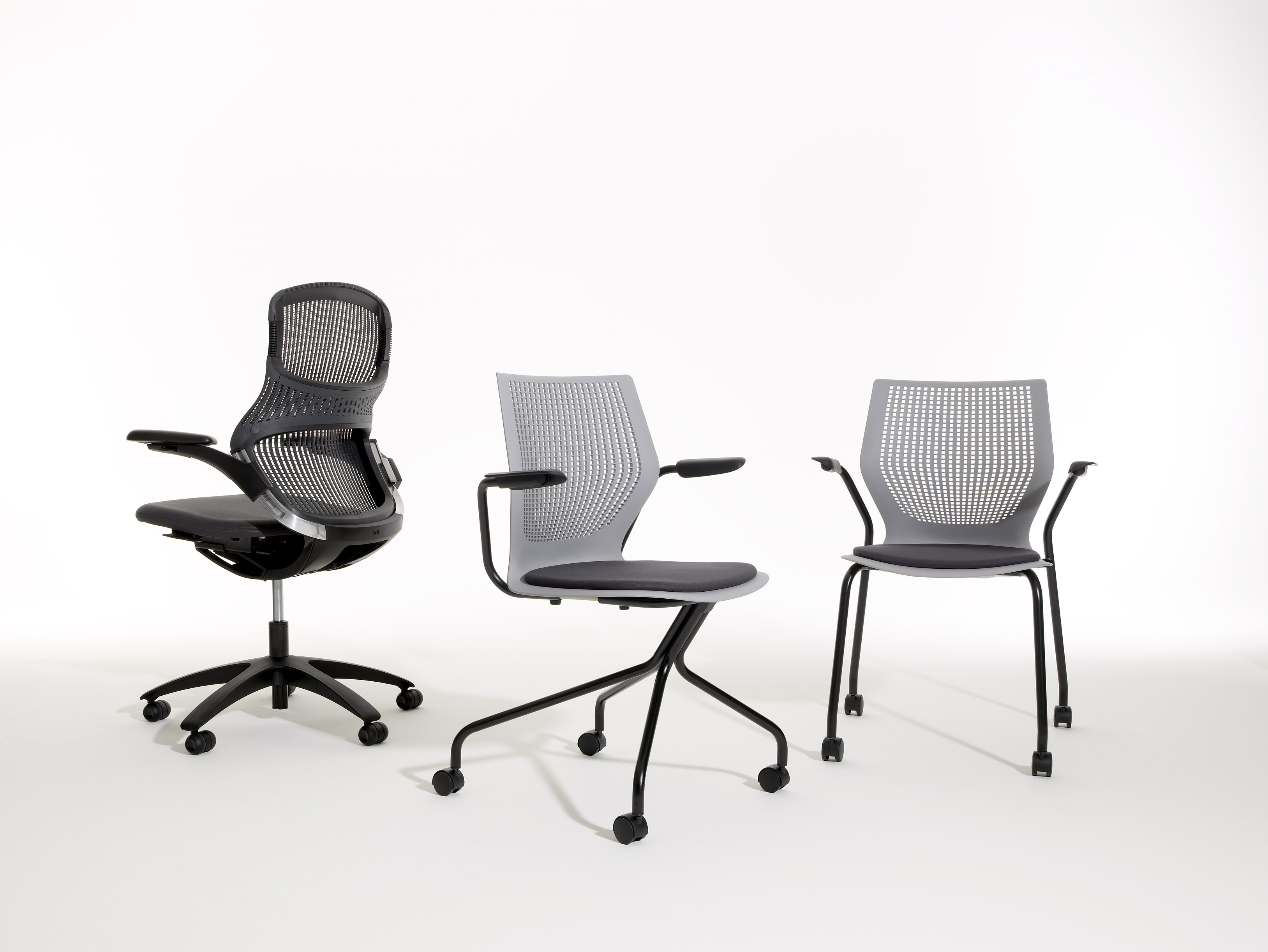 MultiGeneration by Knoll® Hybrid Base Ergonomic Side Chair