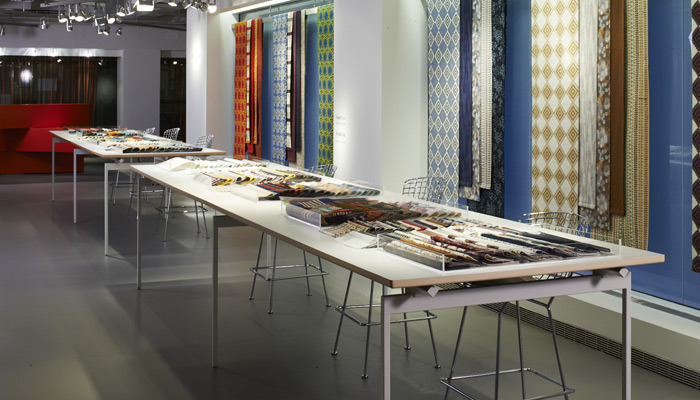The KnollTextiles showroom display