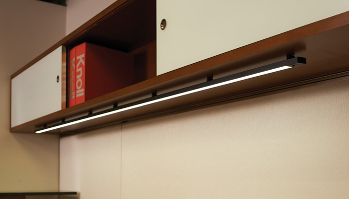Highwire™ is an undercabinet light ideal for private offices or under storage units