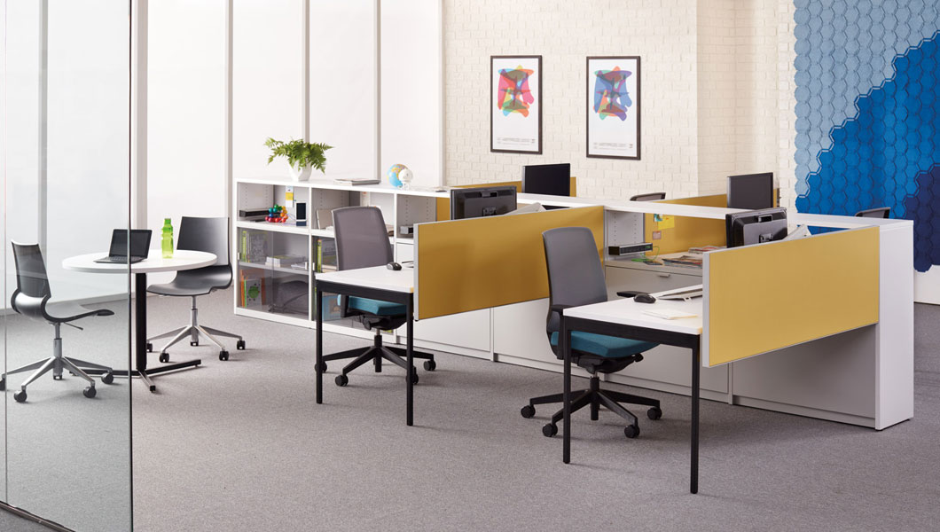 Knoll Open Plan Workstation Furniture with Template