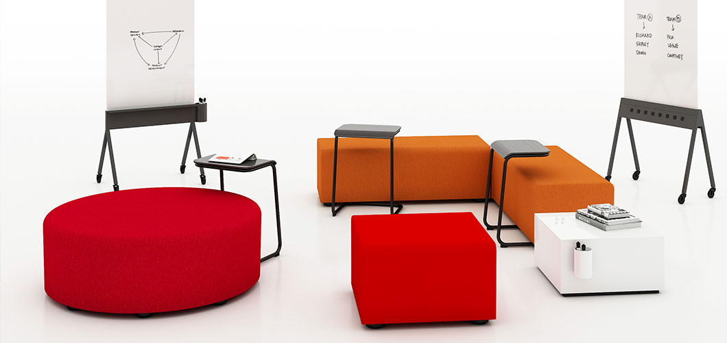 k. lounge plannable modular lounge system by Knoll