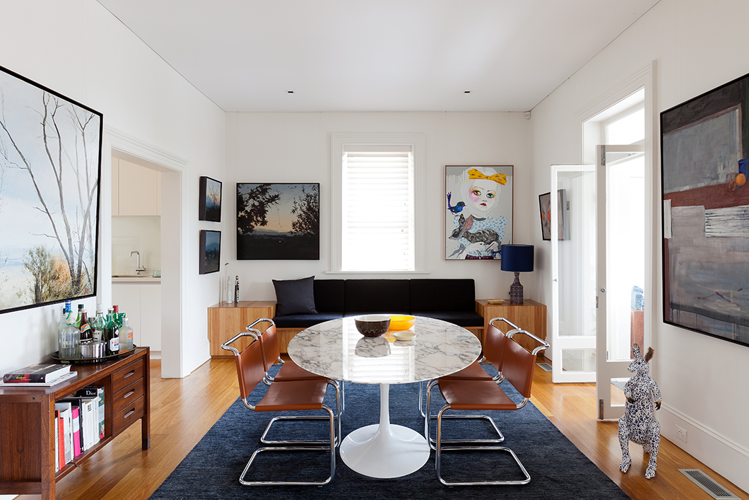 Balmain East House by Arent & Pyke | PC: Tom Ferguson | Featured: Spoleto Chairs, Saarinen Pedestal Dining Table