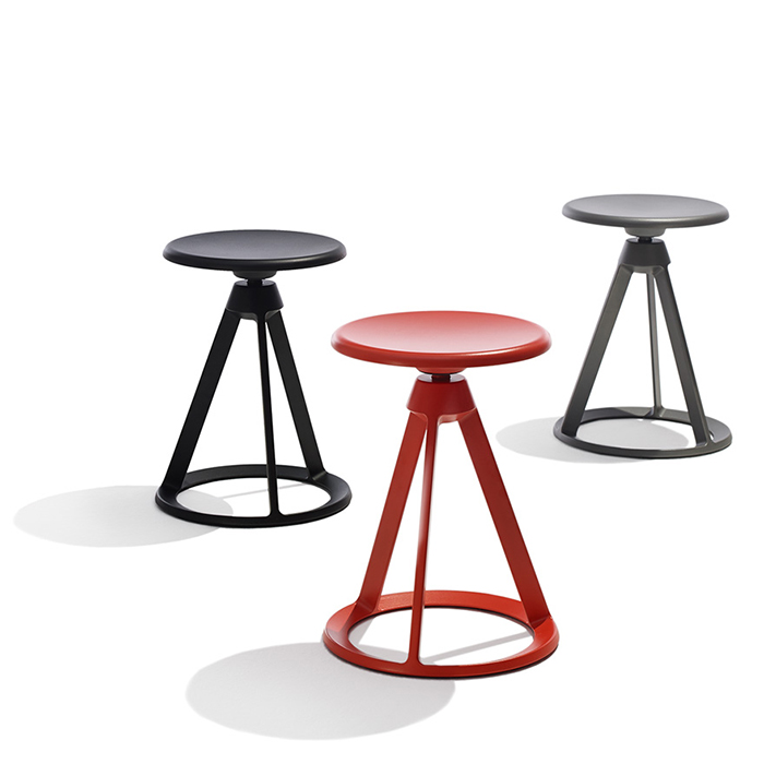 Barber Osgerby's Piton™ Adjustable Height Stools for Knoll, 2015 | Knoll Inspiration