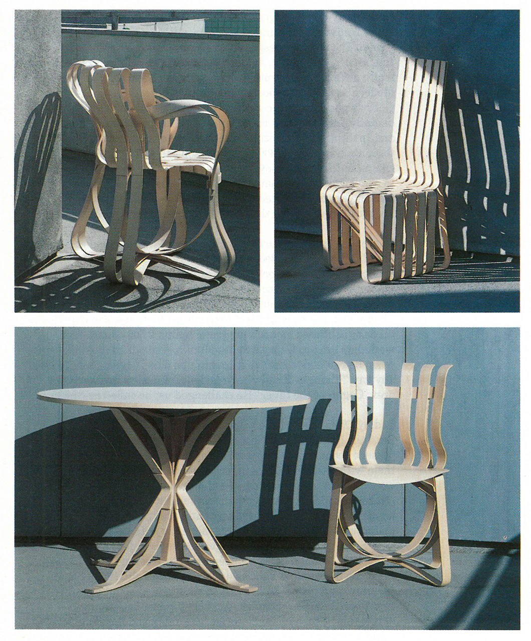 The Bentwood Collection by Frank Gehry, 1992 | In Conversation with Paul Goldberger | PC: Knoll Archive | Knoll Inspiration