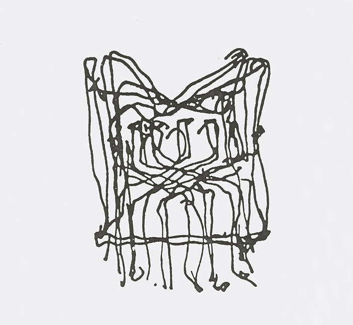 Frank Gehry's sketch for the Cross Check™ Chair | In Conversation with Paul Goldberger | Knoll Inspiration