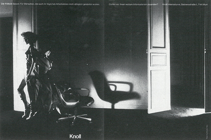 The Art Direction of Wolf Kaiser | Product: Charles Pollock Executive Chair | PC: Guy Bourdin | Knoll Inspiration