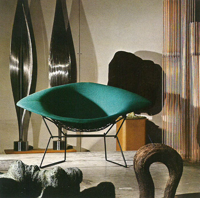 Harry Bertoia's Large Diamond Chair in Bally, Pennsylvania, 1973. | PC: Jon Naar | In Conversation with Jon Naar | Knoll Inspiration