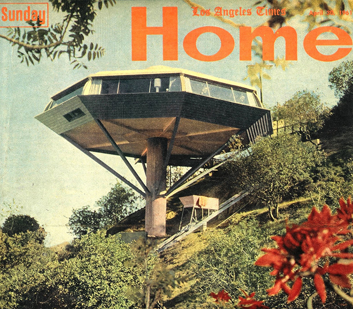 Berns Beach House, Malibu by Julius Shulman, 1954 in Sunset Magazine | Knoll Inspiration