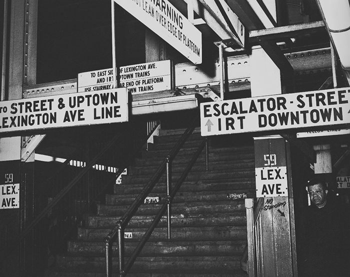 Example of New York's subway signage prior to 1970 | In Conversation with Jesse Reed | In Conversation with Jesse Reed | Knoll Inspiration