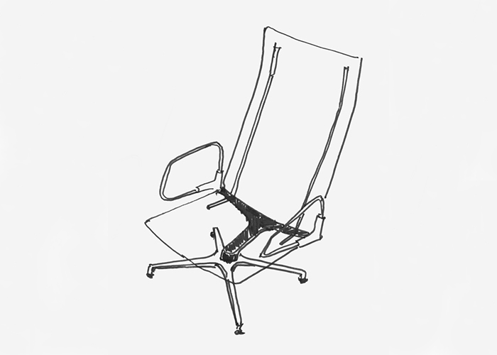 Sketch for Pilot by Knoll™ by Barber Osgerby, 2015 | Knoll Inspiration
