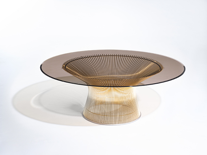 The Warren Platner Collection in gold-plated steel | Knoll Inspiration