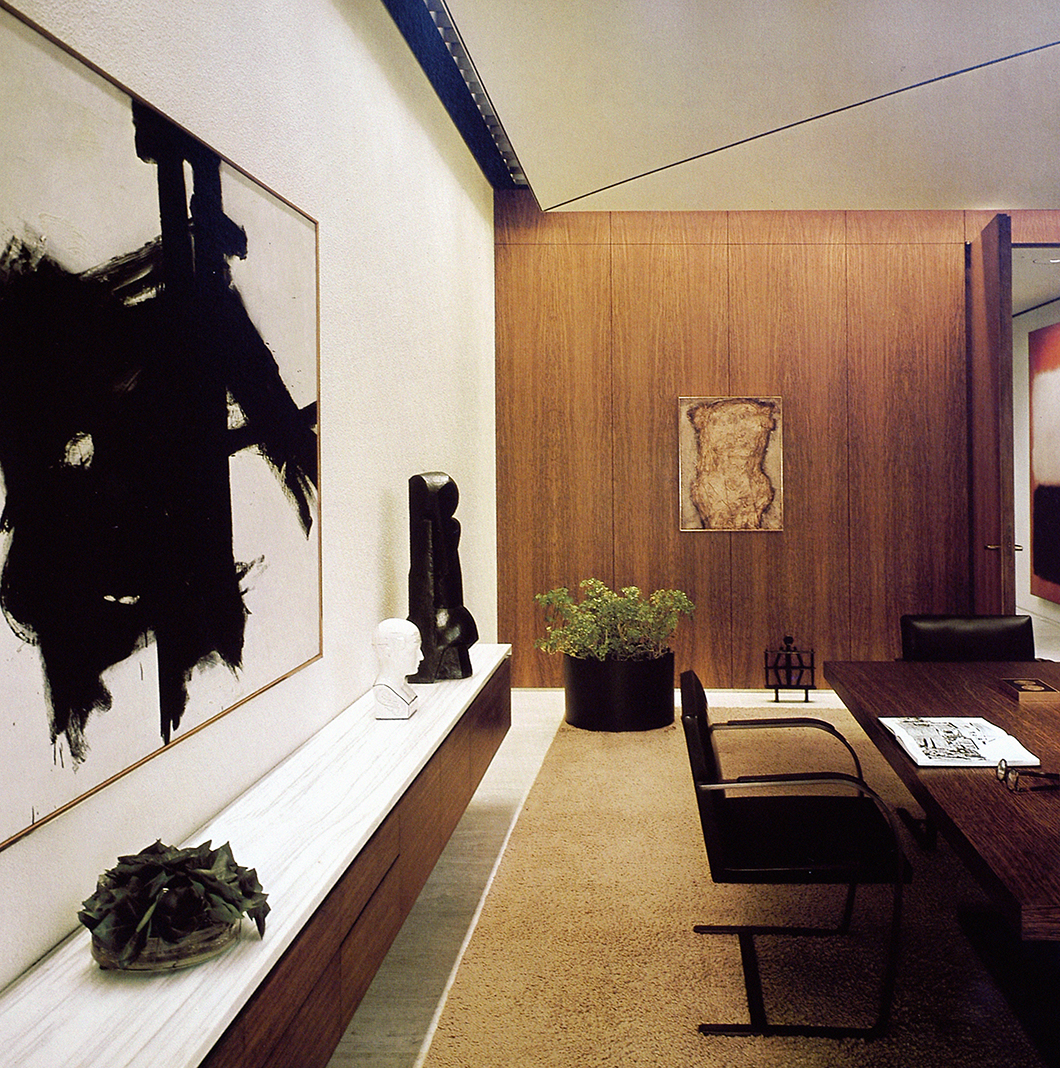 CBS President Frank Stanton's Suite, designed by Florence Knoll, c. 1965 | PC: Knoll Archive | Knoll Inspiration