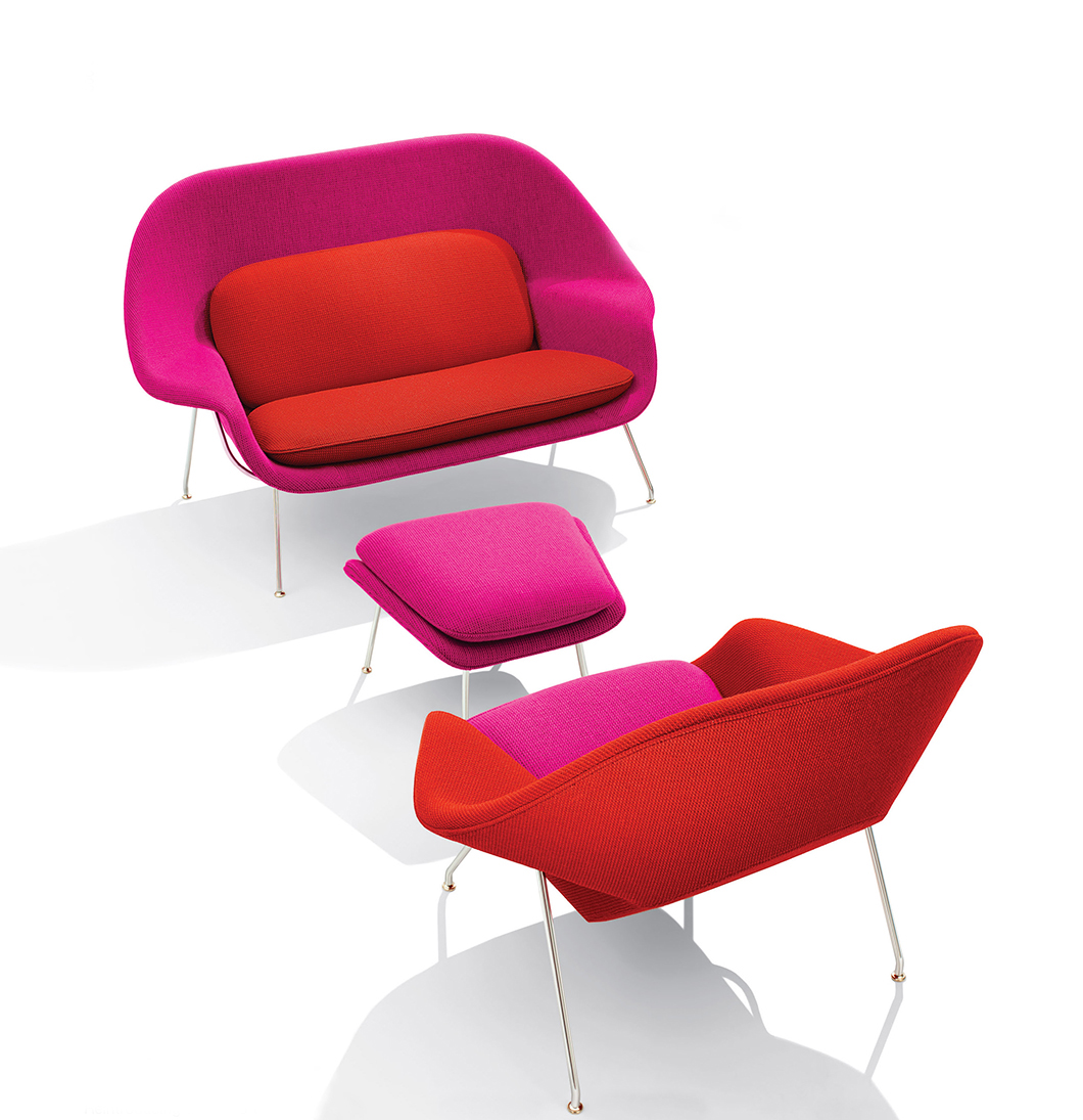 Eero Saarinen's Womb Settee and Womb Chair | PC: Knoll | Knoll Inspiration