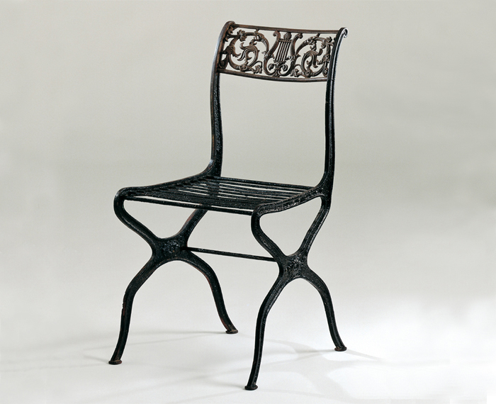 Design Deconstructed: The Barcelona Chair| Karl Friedrich Schinkel's Cast-Iron Garden Chair | PC: Image courtesy of Vitra Design Museum | Knoll Inspiration