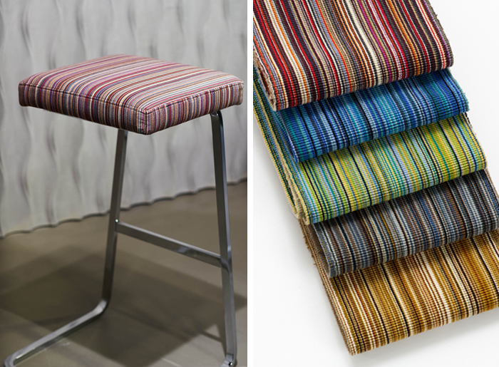 KnollTextiles Archival Collection | Rugby Upholstery, inspiration for Striae Stripe