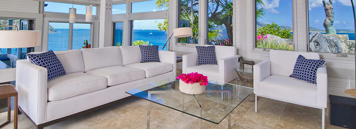 Ludwig Mies van der Rohe Barcelona Table & Warren Platner Side Table in Tortola