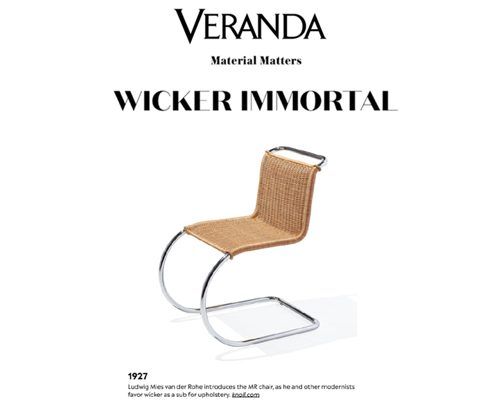 Veranda Features Knoll MR Chair in Rattan