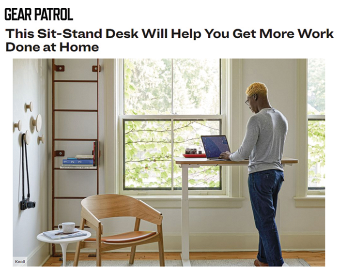 Gear Patrol and GQ Magazine Knoll + Muuto Work from Home
