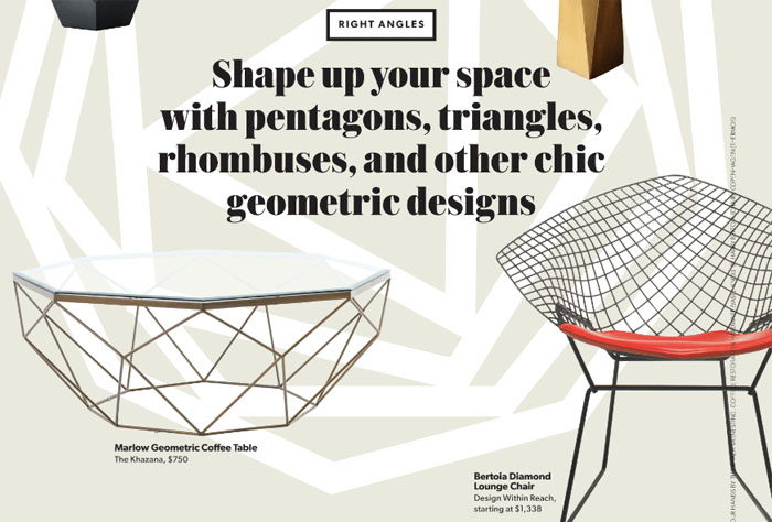 Houston Chronicle Features Cesca Stools, Saarinen Executive Stools and Butler Table