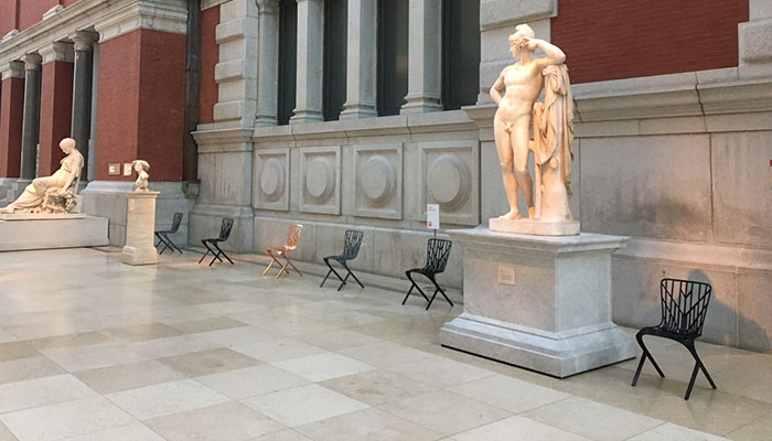 David Adjaye Washington Skeleton Chairs at the Metropolitan Museum of Art in New York City