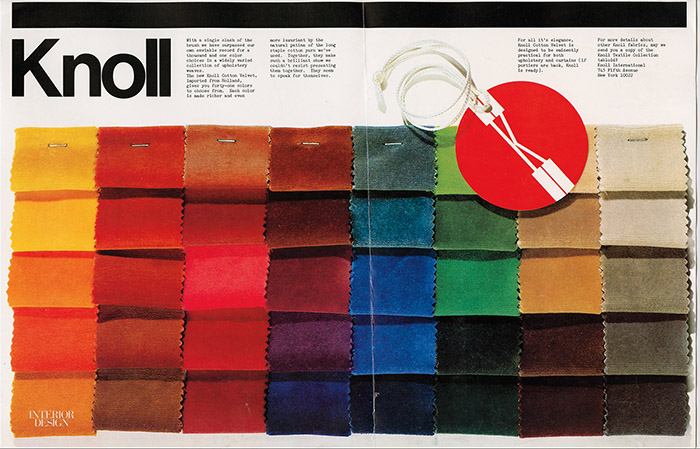 Interior Design Magazine Features Knolltextiles Anniversary