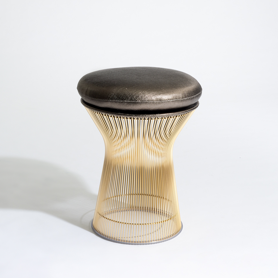 Platner Stool - Gold image 2 Platner Stool - Gold image 2