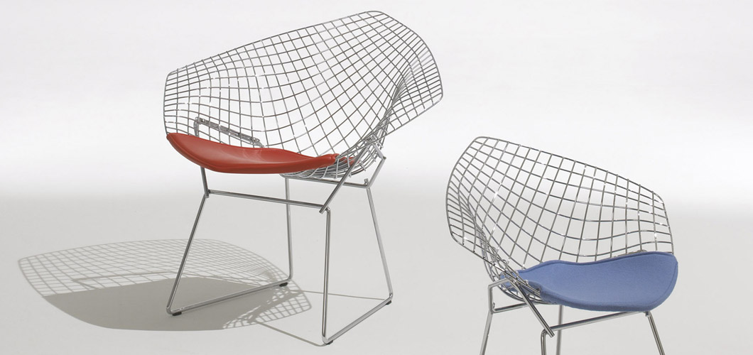 Knoll Bertoia Diamond Chair by Harry Bertoia