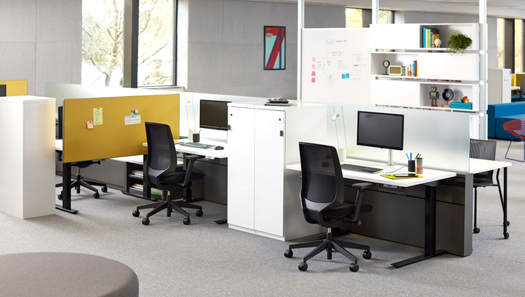 Knoll Open Plan Workstation Furniture with Tone and Interpole