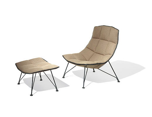 The Jehs+Laub Lounge Collection offers a sleek profile that is both refined and approachable.