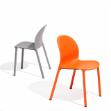Grey and Orange Olivares Aluminum Chairs