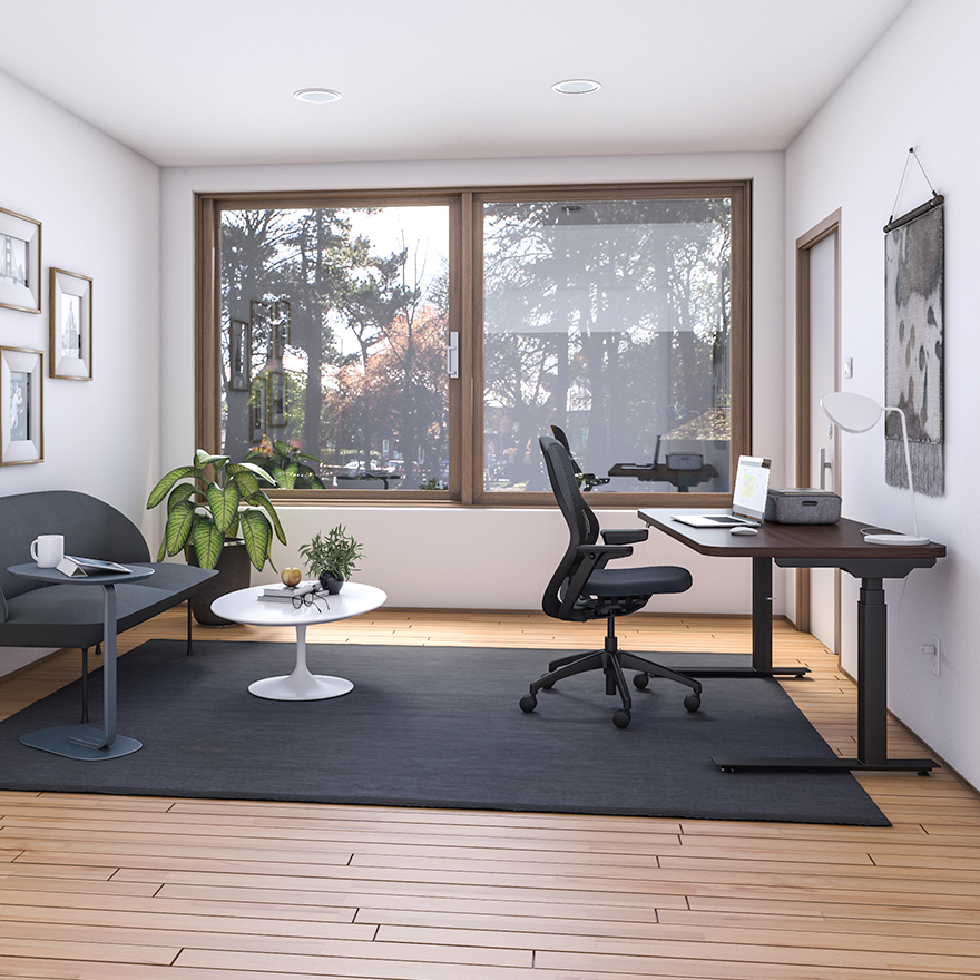 Hipso HeightAdjustable Desk 57" x 30" Knoll