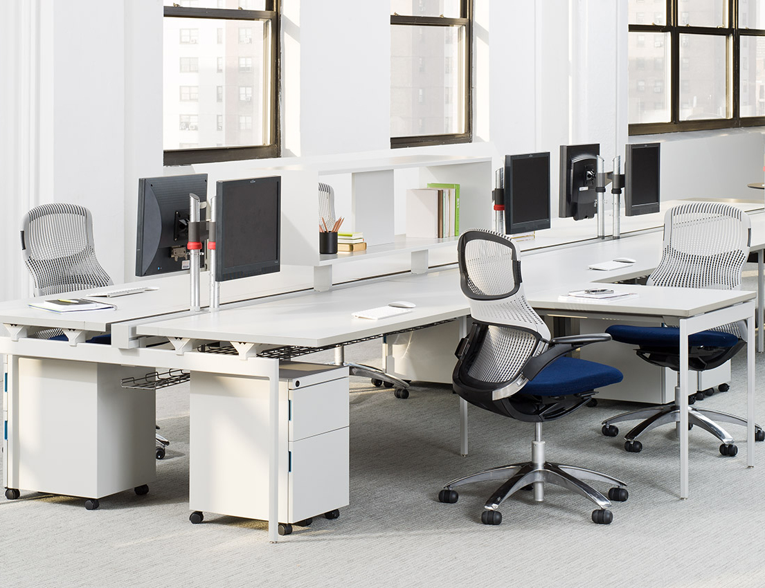 Antenna Workspaces with Generation by Knoll Task Seating Storage Sapper Single Monitor