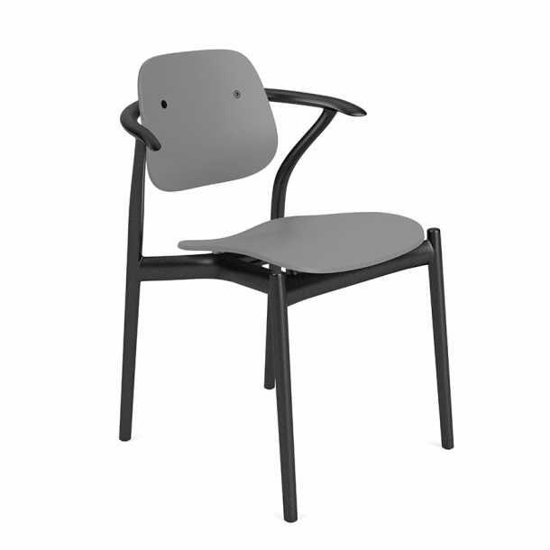Iquo Chair - Armchair with Plastic Seat & Back