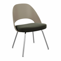 Saarinen Executive Chair - Plastic Back with Tubular Legs