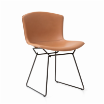 Bertoia Leather‑Covered Side Chair