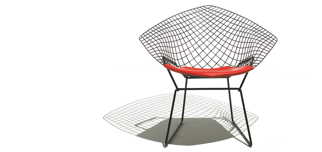 Knoll International Bertoia Stuhl Outdoor mit Sitzkissen - Selig