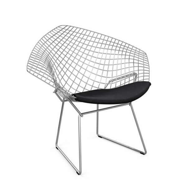 Knoll International Bertoia Stuhl Outdoor mit Sitzkissen - Selig