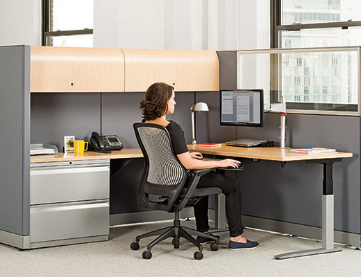 Adjustable Height Desk and ReGeneration by Knoll