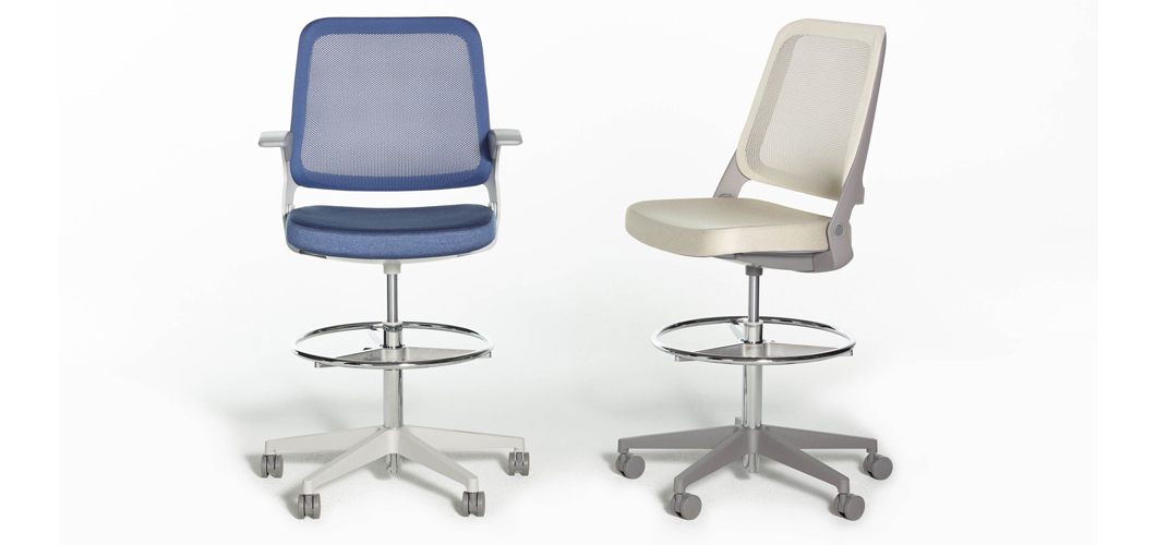 Ollo with knit back High Task Chair by Knoll