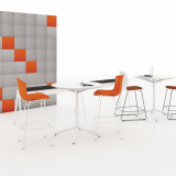 wallcovering sound acoustical privacy team meeting flexible power casual social acoustic tile