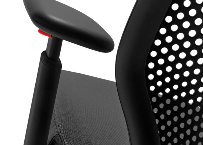 marc newson's task chair for knoll swivels in a single-line silhouette