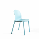 Olivares Aluminum Chair for Knoll in blue