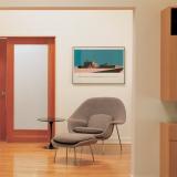 Saarinen Side Table with Womb Chair and Ottoman