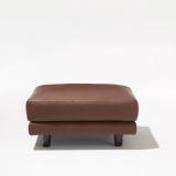 The Joseph Paul D'Urso Residential Ottoman is 14? high and has a semi-attached cushion that can be upholstered.