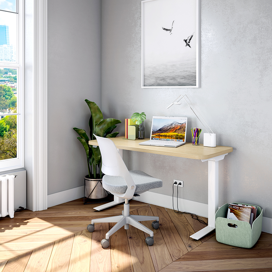 Hipso HeightAdjustable Desk 57" x 30" Knoll