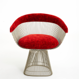 KnollTextiles Digi Velvet Upholstery on Platner Arm Chair