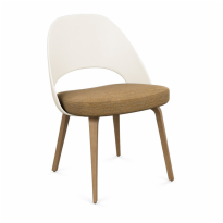 Saarinen Executive Chair - Plastic Back with Wood Legs