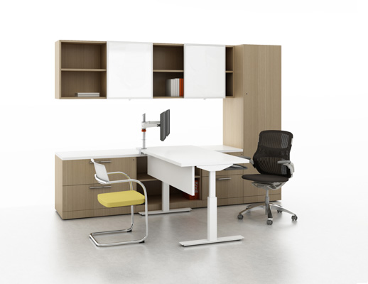 Reff Profiles private office wardrobe cabinet height adjustable table credenza lateral file 
