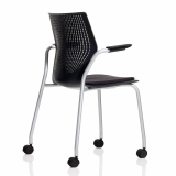 MultiGeneration by Knoll black stacking Chair