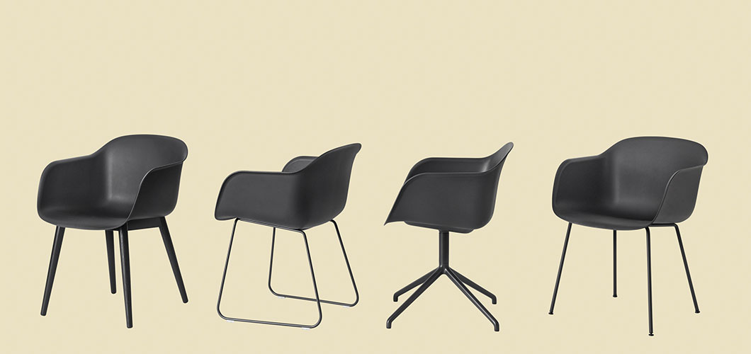 Muuto Fiber Chair Family with Various Bases
